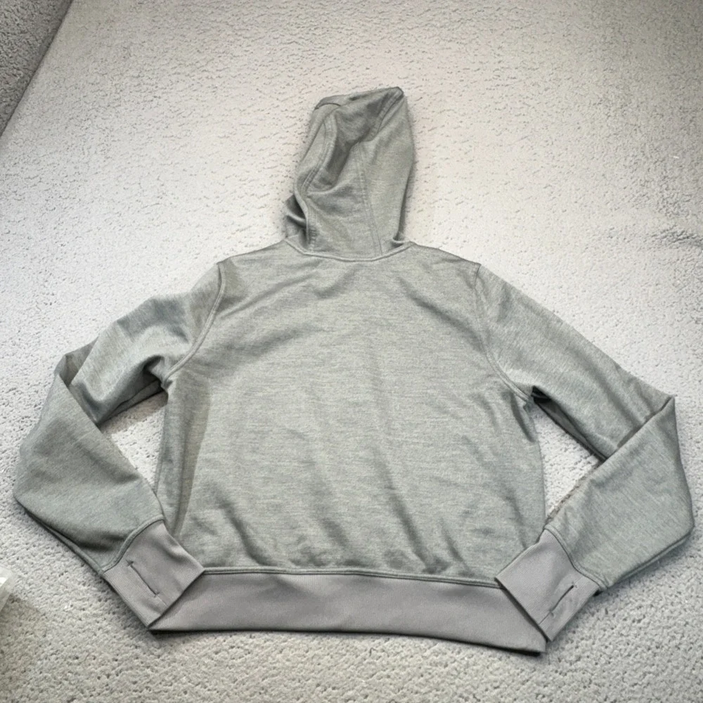 Nike Therma-FIT One Hoodie Womens Medium Gray Full Zip Jacket Workout Gorpcore